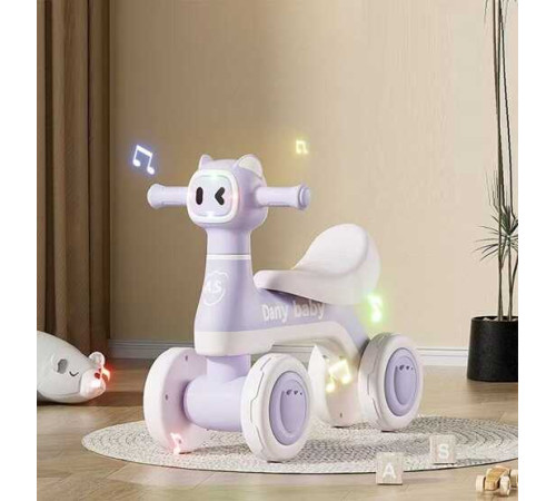 Велобіг JOY 4-х колісний JW-11364 (1) колеса PU, рама пластик, озвучування та підсвічування, в коробці