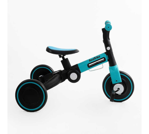 Велосипед 3-х колісний BS-77552 "Best Trike" (1) колеса EVA переднє 8’’, заднє 6’’, нейлонова рама, трансформується у велобіг, підсвічування, в коробці Велосипед 3-х колісний BS-77552 "Best Trike" (1) колеса EVA переднє 8’’, заднє 6’’, нейлонова рама, трансформується у велобіг, підсвічування, в коробці