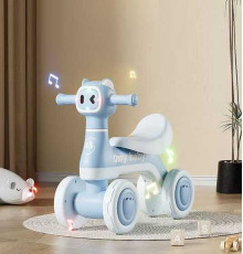 Велобіг JOY 4-х колісний JW-16502 (1) колеса PU, рама пластик, озвучування та підсвічування, в коробці