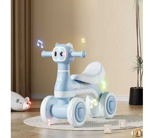 Велобіг JOY 4-х колісний JW-16502 (1) колеса PU, рама пластик, озвучування та підсвічування, в коробці