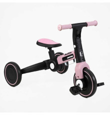 Велосипед 3-х колісний BS-11402 "Best Trike" (1) колеса EVA переднє 8’’, заднє 6’’, нейлонова рама, трансформується у велобіг, підсвічування, в коробці