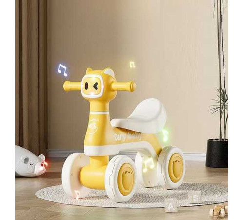 Велобіг JOY 4-х колісний JW-21433 (1) колеса PU, рама пластик, озвучування та підсвічування, в коробці