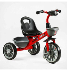Велосипед 3-х колісний BS-23044 "Best Trike" (1) колеса EVA переднє 12’’, заднє 10’’, сталева рама, фара з музикою та світлом, 1 пісня українською та 2 англійською, 2 кошики, в коробці