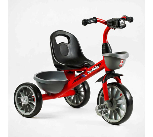 Велосипед 3-х колісний BS-23044 "Best Trike" (1) колеса EVA переднє 12’’, заднє 10’’, сталева рама, фара з музикою та світлом, 1 пісня українською та 2 англійською, 2 кошики, в коробці Велосипед 3-х колісний BS-23044 "Best Trike" (1) колеса EVA переднє 12’’, заднє 10’’, сталева рама, фара з музикою та світлом, 1 пісня українською та 2 англійською, 2 кошики, в коробці