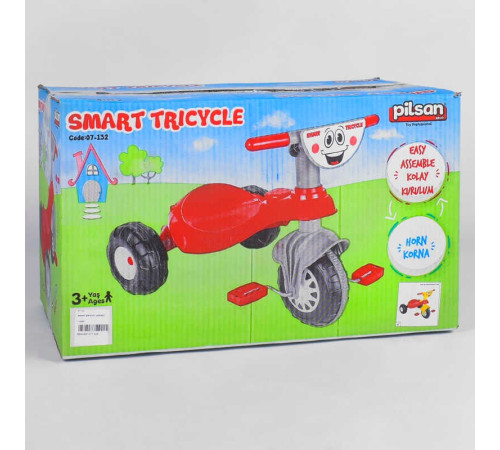 Дитячий велосипед Pilsan My Pet 07-132 (1) КРАСНО-ЖОВТИЙ, з клаксоном, в коробці Дитячий велосипед Pilsan My Pet 07-132 (1) КРАСНО-ЖОВТИЙ, з клаксоном, в коробці