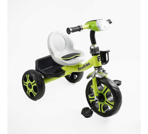 Велосипед 3-х колісний BS-25084 "Best Trike" (1) колеса EVA переднє 12’’, заднє 10’’, сталева рама, фара з музикою та світлом, кошик, в коробці Велосипед 3-х колісний BS-25084 "Best Trike" (1) колеса EVA переднє 12’’, заднє 10’’, сталева рама, фара з музикою та світлом, кошик, в коробці