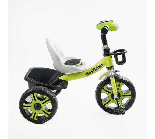 Велосипед 3-х колісний BS-25084 "Best Trike" (1) колеса EVA переднє 12’’, заднє 10’’, сталева рама, фара з музикою та світлом, кошик, в коробці Велосипед 3-х колісний BS-25084 "Best Trike" (1) колеса EVA переднє 12’’, заднє 10’’, сталева рама, фара з музикою та світлом, кошик, в коробці