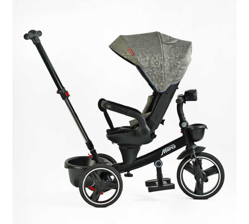 Велосипед 9155 / 318-82 BestTrike "Marco" (1) поворотне сидіння, складне кермо, колеса з прогумованим PU, кошик, телескопічна ручка, фара музична Велосипед 9155 / 318-82 BestTrike "Marco" (1) поворотне сидіння, складне кермо, колеса з прогумованим PU, кошик, телескопічна ручка, фара музична
