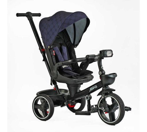 Велосипед 9155 / 331-09 BestTrike "Marco" (1) поворотне сидіння, складне кермо, колеса з прогумованим PU, кошик, телескопічна ручка, фара музична Велосипед 9155 / 331-09 BestTrike "Marco" (1) поворотне сидіння, складне кермо, колеса з прогумованим PU, кошик, телескопічна ручка, фара музична