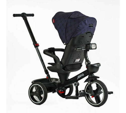 Велосипед 9155 / 331-09 BestTrike "Marco" (1) поворотне сидіння, складне кермо, колеса з прогумованим PU, кошик, телескопічна ручка, фара музична Велосипед 9155 / 331-09 BestTrike "Marco" (1) поворотне сидіння, складне кермо, колеса з прогумованим PU, кошик, телескопічна ручка, фара музична