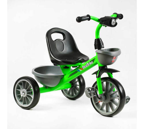 Велосипед 3-х колісний BS-14640 "Best Trike" (1) колеса EVA переднє 12’’, заднє 10’’, сталева рама, фара з музикою та світлом, 1 пісня українською та 2 англійською, 2 кошики, в коробці Велосипед 3-х колісний BS-14640 "Best Trike" (1) колеса EVA переднє 12’’, заднє 10’’, сталева рама, фара з музикою та світлом, 1 пісня українською та 2 англійською, 2 кошики, в коробці