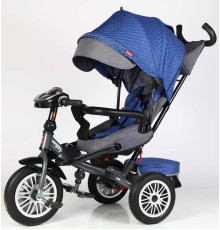 Велосипед 3-х кол. 8066 / 608-70 BestTrike "Perfetto" (1) поворотне сидіння, колеса гумові безкамерні, кошик, фара музична, USB, Bluetooth, в коробці