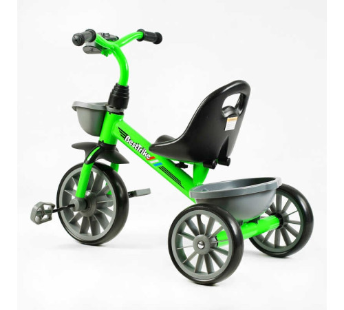 Велосипед 3-х колісний BS-14640 "Best Trike" (1) колеса EVA переднє 12’’, заднє 10’’, сталева рама, фара з музикою та світлом, 1 пісня українською та 2 англійською, 2 кошики, в коробці Велосипед 3-х колісний BS-14640 "Best Trike" (1) колеса EVA переднє 12’’, заднє 10’’, сталева рама, фара з музикою та світлом, 1 пісня українською та 2 англійською, 2 кошики, в коробці