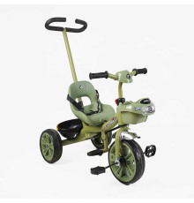 Велосипед 3-х колісний BS-70240 "Best Trike" (1) колеса EVA переднє 10’’, заднє 8’’, сталева рама, УКР. ОЗВУЧУВАННЯ, батьківська ручка, в коробці
