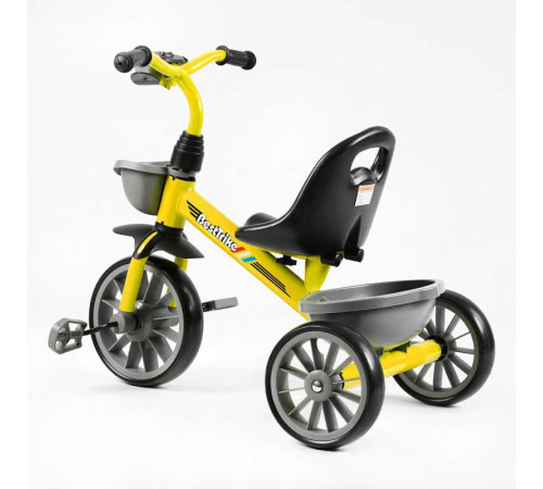 Велосипед 3-х колісний BS-16390 "Best Trike" (1) колеса EVA переднє 12’’, заднє 10’’, сталева рама, фара з музикою та світлом, 1 пісня українською та 2 англійською, 2 кошики, в коробці Велосипед 3-х колісний BS-16390 "Best Trike" (1) колеса EVA переднє 12’’, заднє 10’’, сталева рама, фара з музикою та світлом, 1 пісня українською та 2 англійською, 2 кошики, в коробці