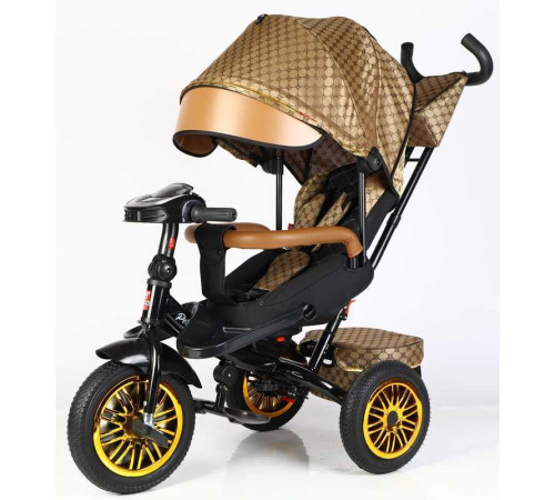 Велосипед 3-х кол. 8066 / 910-25 BestTrike "Perfetto" (1) поворотне сидіння, колеса гумові безкамерні, кошик, фара музична, USB, Bluetooth, в коробці Велосипед 3-х кол. 8066 / 910-25 BestTrike "Perfetto" (1) поворотне сидіння, колеса гумові безкамерні, кошик, фара музична, USB, Bluetooth, в коробці