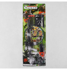 Військовий набір 579-2 / 579-3 (120/2) 9 елементів, автомат, 3 патрони на присосці, 2 мішені, аксесуари, на листі