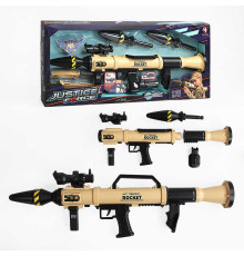 Військовий набір D 037 (12) "Гранатомет", звук, стріляє ракетами, ніж, в коробці