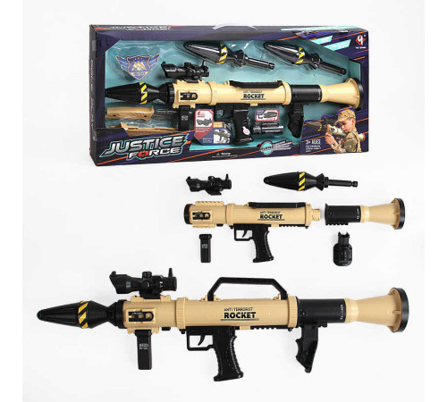 Військовий набір D 037 (12) "Гранатомет", звук, стріляє ракетами, ніж, в коробці