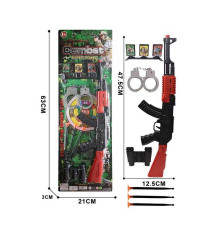 Військовий набір 620-25 (144/2) автомат, патрони на присосці, наручники, бінокль, мішень, на листі