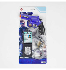 Поліцейський набір P 030 B (96/2) пістолет, аксесуари, наручники, на листі