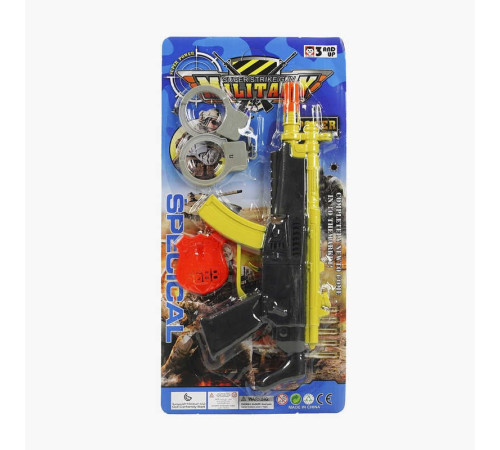 Поліцейський набір 181-35 (168/2) автомат з тріскачкою, наручники, жетон, на листі