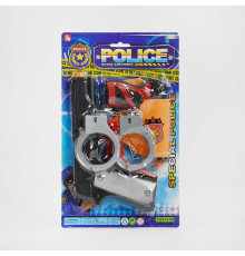 Поліцейський набір 2323-19 (144/2) 2 пістолети, наручники, кобура, патрони, на листі