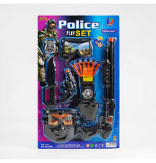 Поліцейський набір AK 009 (36/2) гвинтівка, пістолет, ніж, маска, окуляри, патрони, жетон, на листі