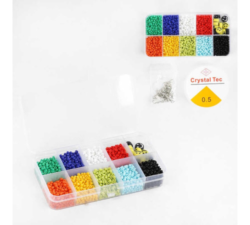 Набір бісеру 1194-4 (200/2) намистини, ліска, фурнітура, в боксі