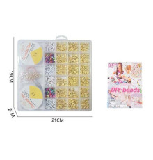 Набір бісеру H 26-9 (120/2) ліска, фурнітура, ножиці, в боксі