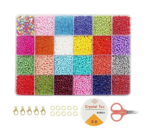 Набір бісеру 1199-70 (96/2) ножиці, ліска, фурнітура, в боксі