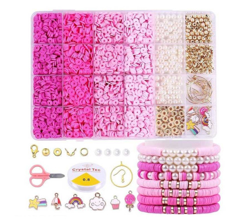 Набір намистин 1199-140 (96/2) фурнітура, ліска, ножиці, в боксі