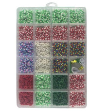 Набір намистин 3100 H5 (156) резинки, в боксі