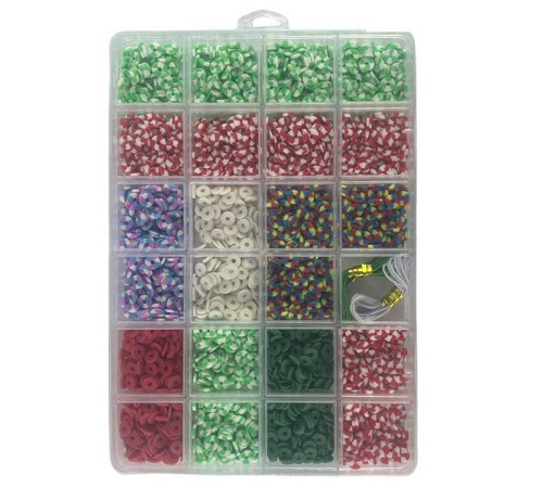Набір намистин 3100 H5 (156) резинки, в боксі