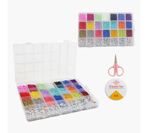 Набір бісеру 610-35 B (120) ножиці, ліска, у боксі