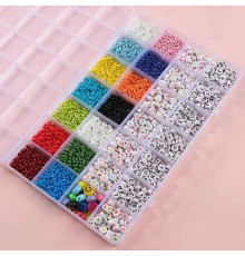 Набір бісеру 610-35 D (120) ножиці, ліска, у боксі