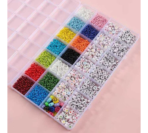 Набір бісеру 610-35 D (120) ножиці, ліска, у боксі