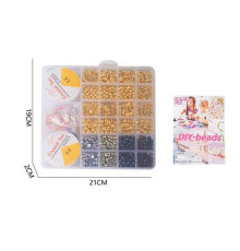 Набір бісеру H 26-13 (120/2) ліска, фурнітура, ножиці, в боксі