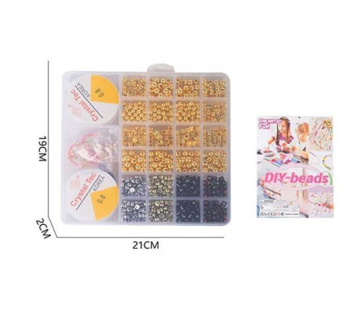 Набір бісеру H 26-13 (120/2) ліска, фурнітура, ножиці, в боксі