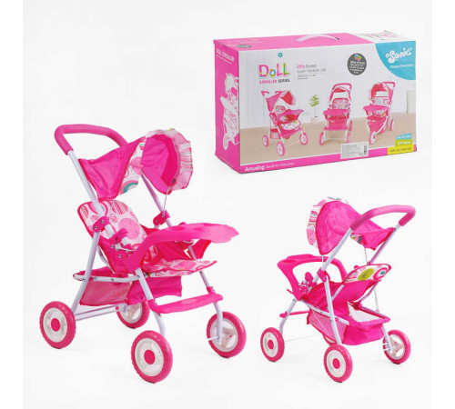 Візок для ляльок SO 6911 K (12) металева основа, додатковий кошик, складний каптур, в коробці – в наличии! Купите сейчас у KAZKOVA Візок для ляльок SO 6911 K (12) металева основа, додатковий кошик, складний каптур, в коробці – в наличии! Купите сейчас у KAZKOVA