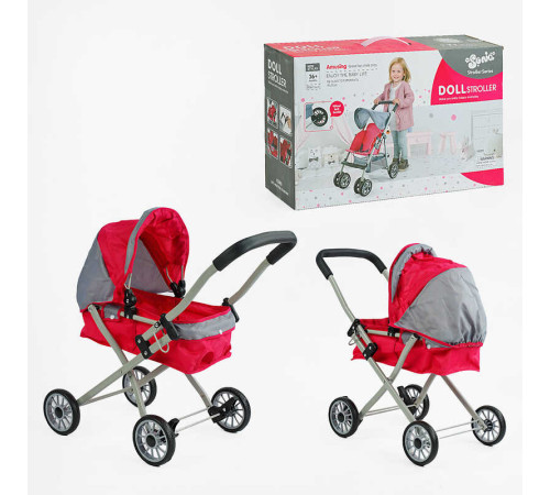 Візок для ляльки SO 617-3 B (12) металева основа, знімна люлька, в коробці – в наличии! Купите сейчас у KAZKOVA