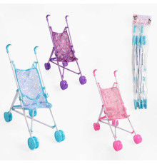 Візок для ляльок 7 YGG-2 /MLD-2/K (120/2) герой, складна конструкція, пластиковий каркас, текстильне сидіння, подвійні колеса, в пакеті