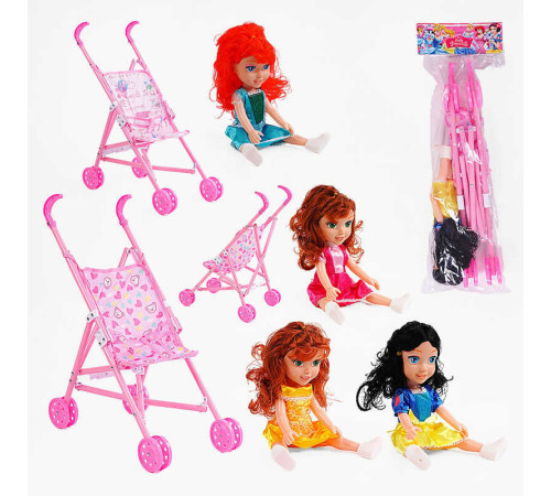 Візок з лялькою YL 1017 B (48) висота ляльки 35 см, у пакеті – в наличии! Купите сейчас у KAZKOVA