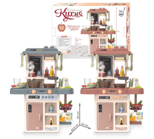 Кухня "Світ смачних пригод" TK-61324 (12) "TK Group", 2 кольори, висота 63 см, 42 елементи, пара, світло, звук, помпова подача води, посуд, продукти, дошка, крейда, губка, в коробці, ВИДАЄТЬСЯ ТІЛЬКИ МІКС ВИДІВ Кухня "Світ смачних пригод" TK-61324 (12) "TK Group", 2 кольори, висота 63 см, 42 елементи, пара, світло, звук, помпова подача води, посуд, продукти, дошка, крейда, губка, в коробці, ВИДАЄТЬСЯ ТІЛЬКИ МІКС ВИДІВ