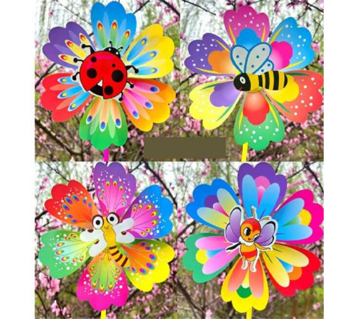 Вітрячок C 70544 (300) ЦІНА ЗА 2 ШТУКИ В УПАКОВЦІ, паличка окремо х2 штуки, діаметр квітки 20см, в пакеті, ВИДАЄТЬСЯ МІКС ВИДІВ – в наличии! Купите сейчас у KAZKOVA