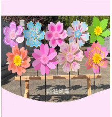 Вітрячок C 70545 (200) ЦІНА ЗА 1 ШТУКУ, "Квітка", довжина 31см, в пакеті, ВИДАЄТЬСЯ МІКС ВИДІВ