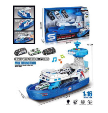 Корабель JS 160 A штрих=19438 (24) звук, підсвітка, масштаб 1:16, рухомі елементи, інерція, в коробці