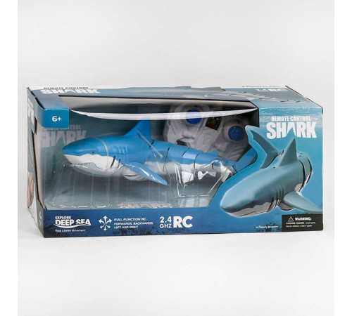 Акула на радіокеруванні Z 102 (24) плаває по воді, акумулятор 3.7V, керування 2.4 GHz, в коробці