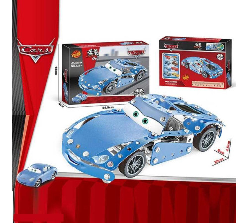 Конструктор металевий 128-4 (72/2) “Автомобіль”, інструменти, в коробці – в наличии! Купите сейчас у KAZKOVA