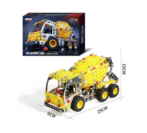 Конструктор 816 B-434 (24) “Автобетонозмішувач”, 520 деталей, металевий, в коробці – в наличии! Купите сейчас у KAZKOVA